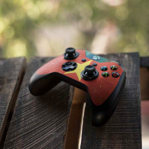Vietnam Flag Distressed Xbox One Controller Skin